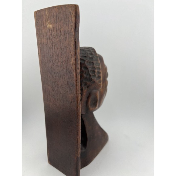 Vintage Collectible Decorative African Hand Carved Wooden Sculpture -‎ Lot of 2 - Picture 6 of 16